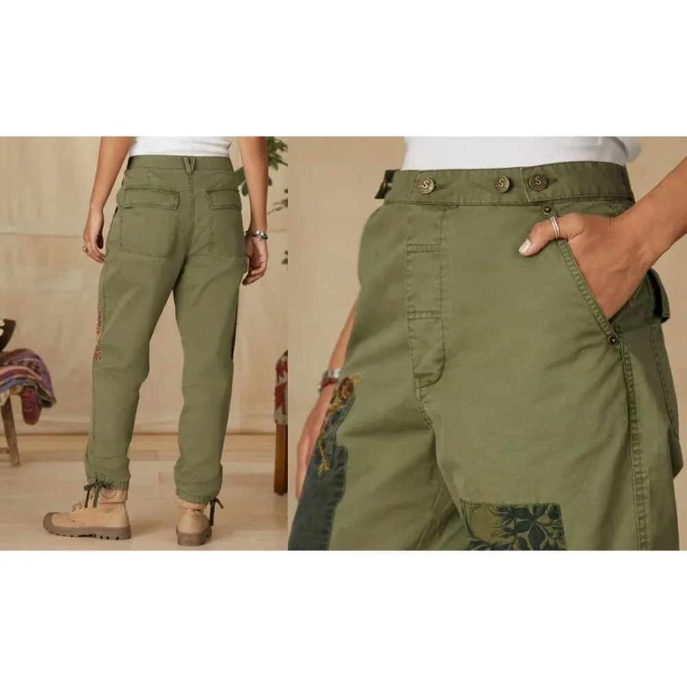 Sundance Women's Romance Meadow Joggers Olivene Sz 4 NEW - Picture 13 of 14